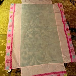 Girls Disney toddler bed dust ruffle base cover